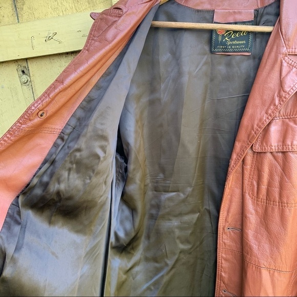 Vintage Reed Soft Leather Jacket Cafe Race Retro - Picture 3 of 9